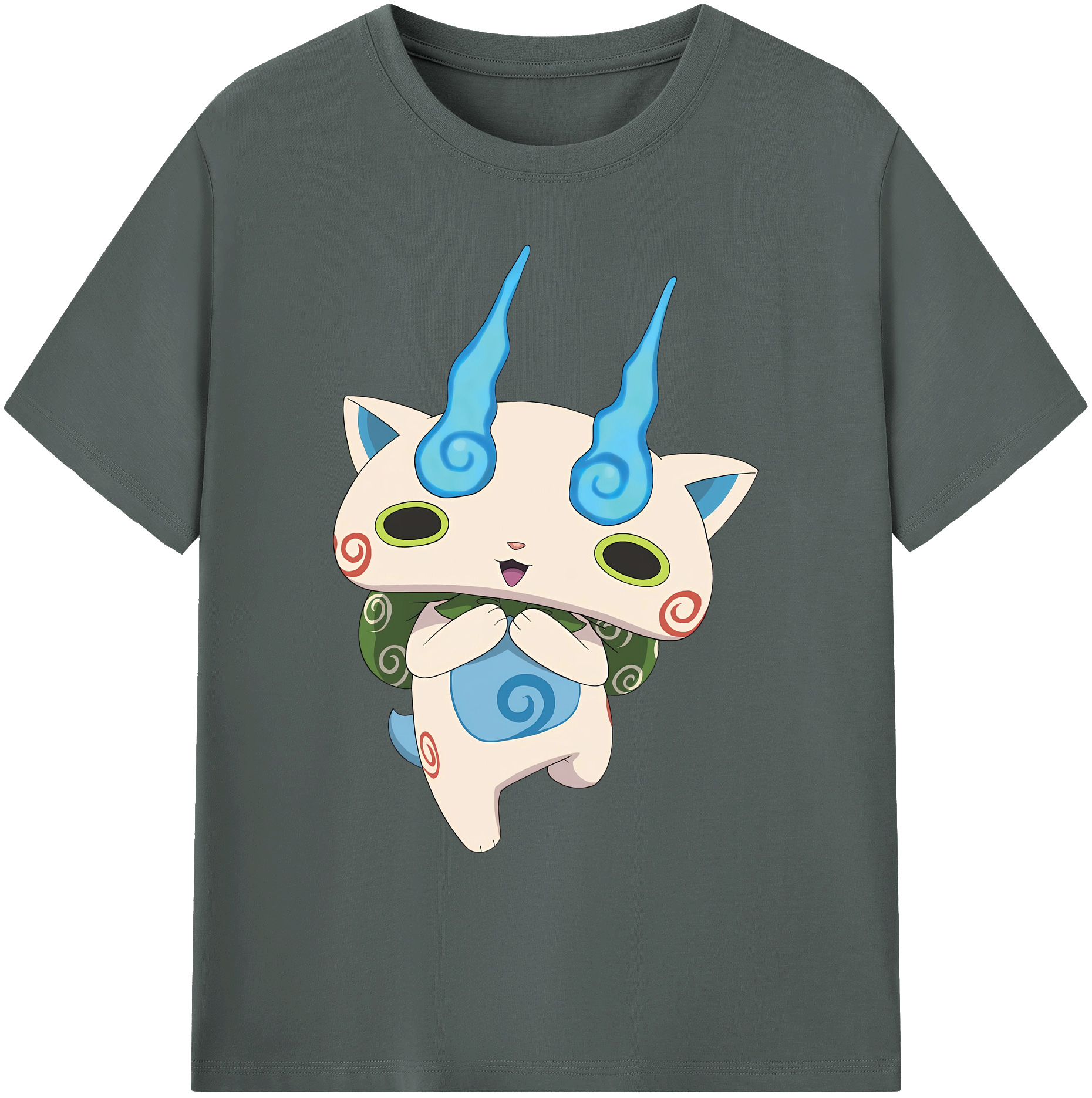 （画像用） 妖怪ウォッチ Yo-kai Watch 綿100％ メンズ半袖Tシャツ｜肌触りやわらか＆通気性